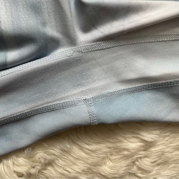 BuffBunny Leggings Motion Tight Athletic Frost Bite Blue White M - Picture 7 of 12